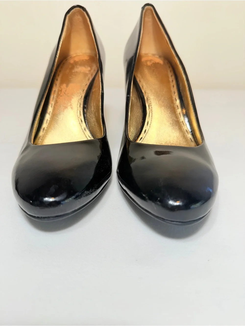 Coach Sheri A3945 Black Patent Leather Pumps Heels Women’s 7B